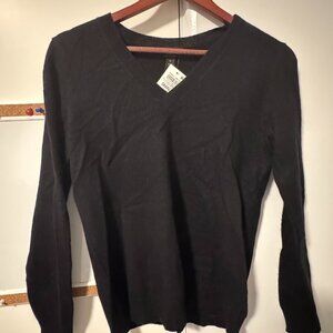 Charter Club Luxury Black Classic Cashmere Sweater